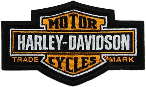 Harley-Davidson 4.5 بوصة. شريط العلامة التجارية المطرز ورقعة شعار الدرع المخيطة in Saudi Arabia