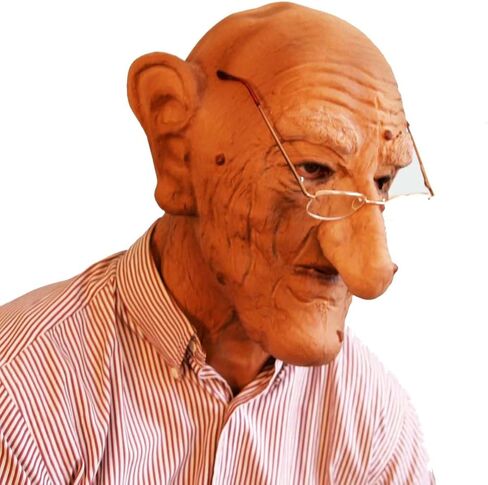 Old Man Mask Realistic Foam Latex OldMan Mask in Saudi Arabia