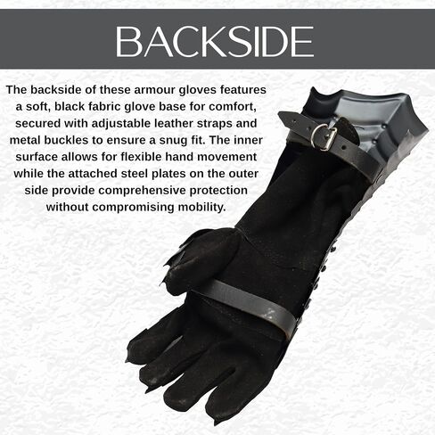 Halloween Medieval Dragon Scale Cosplay Gloves – Fantasy Costume Handwear for LARP, Parties & Display Black in Saudi Arabia