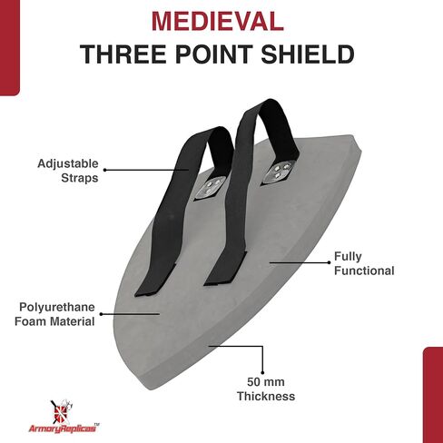 Armory Replicas™ - Throes of Battle Customizable Foam Medieval Shield - Superior LARP Costume Gear in Saudi Arabia