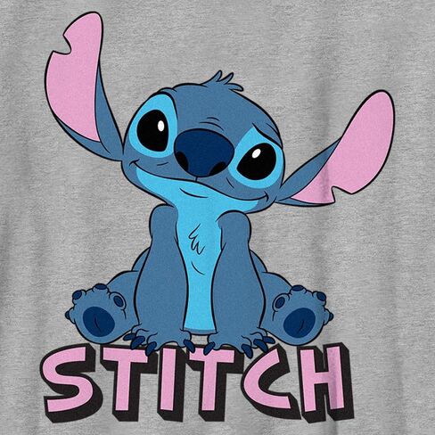 Disney Boy's Lilo & Stitch Sitting Cute Stitch T-Shirt in Saudi Arabia