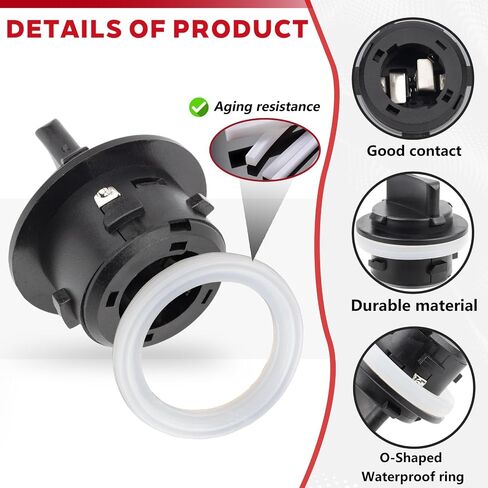 Front Turn Signal Light Socket Holder Fit for KIA Forte Optima Rondo Sorento for Elantra Sonata Santa Fe Veracruz Replace OE 92166-3K000 with 3 Bulb in Saudi Arabia