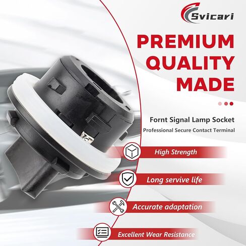 Front Turn Signal Light Socket Holder Fit for KIA Forte Optima Rondo Sorento for Elantra Sonata Santa Fe Veracruz Replace OE 92166-3K000 with 3 Bulb in Saudi Arabia