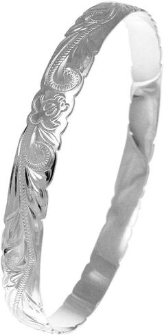 مجوهرات آرثر 925 فضة استرليني هاواي التمرير السلاحف البحرية هونو 8 مللي متر قطع حافة الإسورة حجم 7-9 in Kuwait