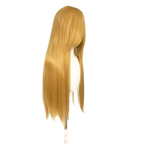 32inches/80cm Long White Wig with Bangs for Women White Cosplay Wigs for Anime Synthetic Hair for Halloween Costume Party Cosplay with Wig Cap in Kuwait