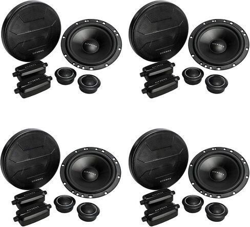 أنظمة مكبرات صوت للسيارة Hifonics ZS65C Zeus مقاس 6.5 بوصة ثنائية الاتجاه بقدرة 400 وات (عبوتان)، أسود in Kuwait