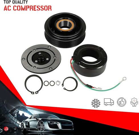 CCIYU AC Compressor Clutch for Car 2001 2002 2003 2004-2005 for Honda Civic 1.7L Air Conditioning Compressor Clutch for 610077 in Saudi Arabia