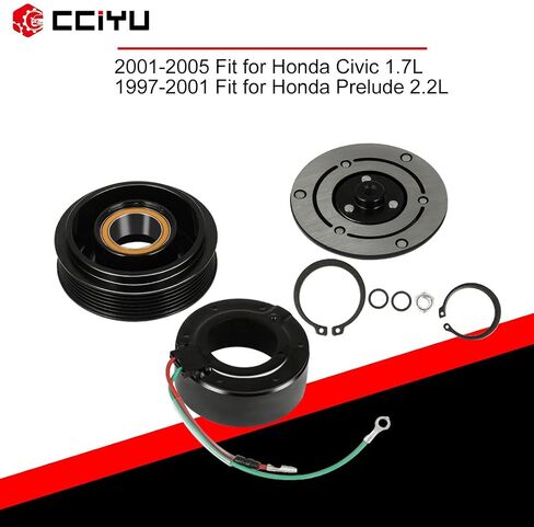 CCIYU AC Compressor Clutch for Car 2001 2002 2003 2004-2005 for Honda Civic 1.7L Air Conditioning Compressor Clutch for 610077 in Saudi Arabia