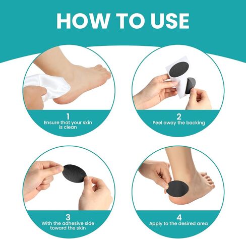 Moleskin Adhesive Tape Pads for Blister - Promifun Blisters Bandages for Foot, Toe, Feet,Finger - Mole Skin Patch for Blister,Callus,Bunion Prevention & Recovery - 16 Sheets of 4 Shapes,Beige in Saudi Arabia
