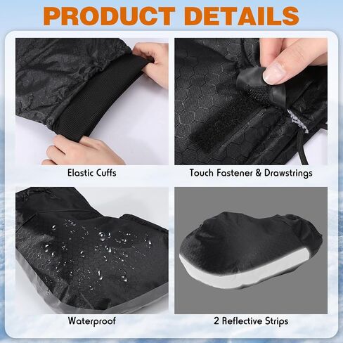 Geyoga Bike Handlebar Mitts Winter Motorcycle Handlebar Gloves for Cold Weather Thermal Bicycle Mittens Windproof Cover in Saudi Arabia