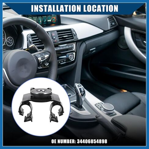 No.34406854898 وقوف السيارات كابل الفرامل كليب التجنيب لسيارات BMW 320i 2013-2018 لسيارات BMW M4 2015-2020 / مشبك أنبوب التوجيه الداخلي / البلاستيك المتين / 1 قطعة استبدال العنصر الأسود in Saudi Arabia