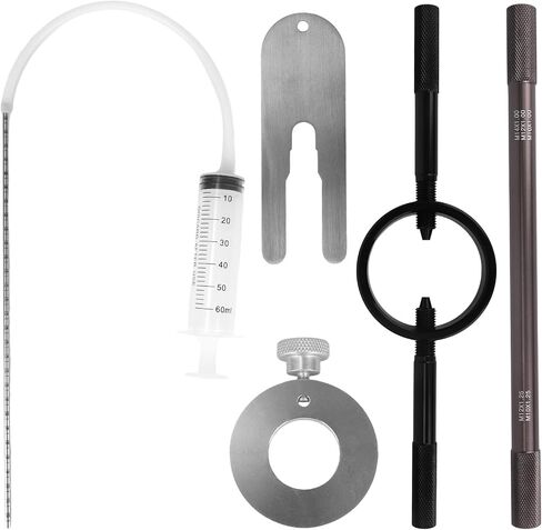 Motorcycle Fork Service Tool Kit, Professional Fork Oil Level Tool Spring Compressor & Damper Rod Bleed Assist Maintenance Set for Motorcycle Repair & DIY in Saudi Arabia