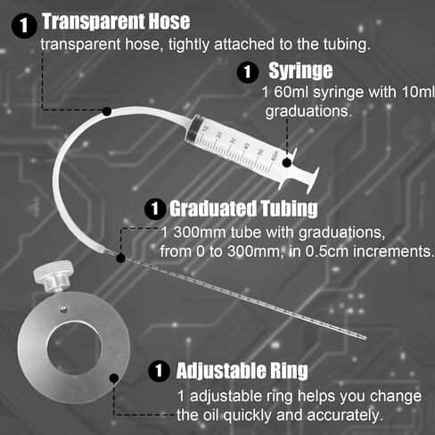 Motorcycle Fork Service Tool Kit, Professional Fork Oil Level Tool Spring Compressor & Damper Rod Bleed Assist Maintenance Set for Motorcycle Repair & DIY in Saudi Arabia