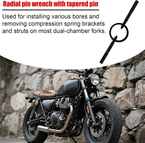 Motorcycle Fork Service Tool Kit, Professional Fork Oil Level Tool Spring Compressor & Damper Rod Bleed Assist Maintenance Set for Motorcycle Repair & DIY in Saudi Arabia