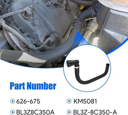 Engine Coolant Reservoir Hose ‎BL3Z-8C350-A Compatible with Ford F150 Lobo Lincoln Mark LT 2011-2014 5.0L Lower Radiator Coolant Overflow Hose Replace ‎# 626-675 ‎BL3Z8C350A ‎BL3Z-8C350-A in Saudi Arabia