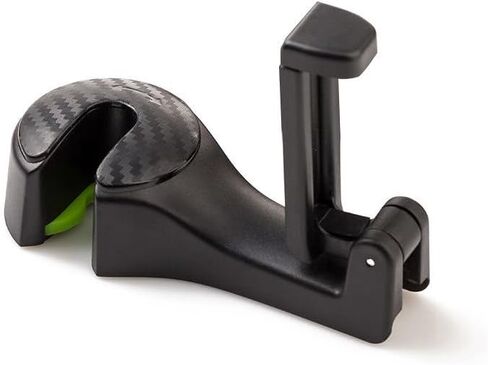 2-in-1 Car Headrest Hidden Hook Universal Car Seat Hooks with Phone Holder Black Seats Back Phones Hanger Hook in Saudi Arabia