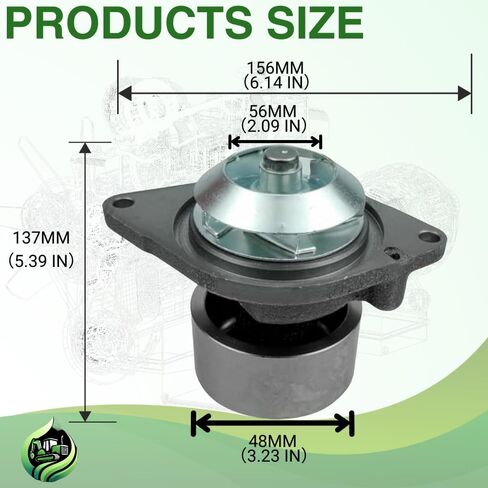 3286277 6735-61-1501 مضخة مياه لـ الكمون 4BT 3.9L 6BT 5.9L لكوماتسو 6D102 S6D102 PC200-6 لـ Case IH 1840 40XT 60XT 70XT 85XT 90XT 95XT جرار 580 Mx100 لـ شاحنة فورد B700 Cf700 in Saudi Arabia