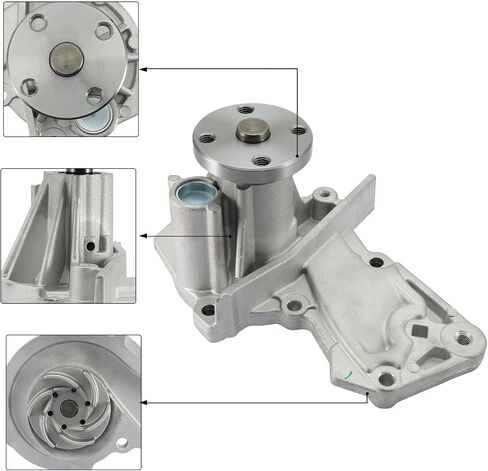 مضخة مياه 1406479 (1.6L L4) لسيارة Ford Escape 2013-2016، Fiesta 2011-2019، Fusion 2013-2014، Transit Connect 2014-2016 بنزين 1472867 7S7G8591A2A 31330943 in Kuwait