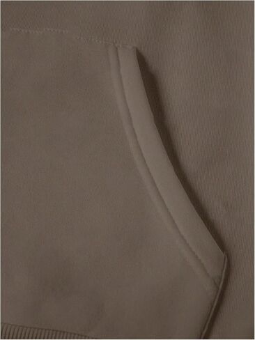 سويت شيرت SweatyRocks نسائي كبير الحجم برسومات صوفية وأكمام طويلة وفتحة رقبة دائرية بلوفر كاجوال بغطاء للرأس فضفاض مع جيب in Saudi Arabia