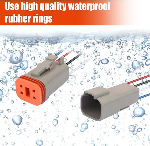 2 Pin Deutsch Car Waterproof Electrical Connectors, 17AWG 2 Way Automotive Male Female Plug Wiring Harness, 2 Wire Deutsch Connector for Cars, Boats, Trucks (2 Pin) in Saudi Arabia