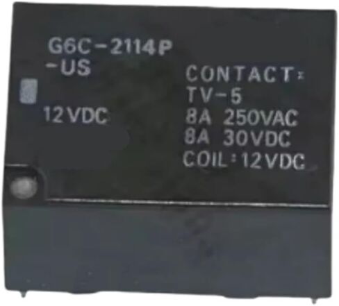 5Pcs/Lot G6C-2114P-US-5VDC G6C-2114P-US-12VDC G6C-2114P-US-24VDC DIP-6 Power Relay G6C-2114P-US(G6C-2114P-US-12VDC) in Kuwait