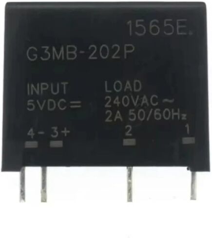 20 قطعة/الوحدة G3MB-202P-5VDC وحدة تتابع الحالة الصلبة G3MB-202P 5VDC 12VDC 24VDC مرحلات الطاقة DA-AC 2A 240AC 4 Pin(G3MB-202P-5VDC) in Saudi Arabia