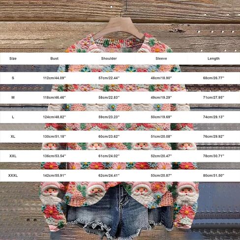 Ugly Christmas Sweater Women Long Sleeve Xmas Tree Printed Pullover 2025 Fall Winter Cute Crew Neck Holiday Sweaters in Saudi Arabia