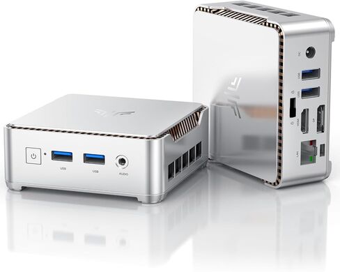 كمبيوتر KAMRUI GK3 Plus Mini PC، Intel Alder Lake الثاني عشر - N95 (حتى 3.4 جيجا هرتز) ذاكرة الوصول العشوائي 8 جيجا بايت 256 جيجا بايت M.2 SSD كمبيوتر صغير، جيجابت إيثرنت، 4K UHD، شبكة Wi-Fi مزدوجة، BT 4.2 كمبيوتر مكتبي صغير للمنزل/الأعمال in Saudi Arabia
