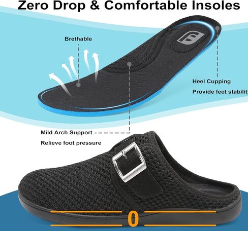 Womens Wide Slippers Adjustable Diabetic Mules Slip on House Slipper Clogs Breathable Comfortable Barefoot Walking Slipper for Arthritis Edema Swollen Elderly in Saudi Arabia