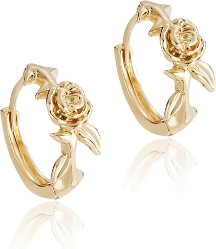 Shiny Gold Earrings for Women,14K Gold Plated Butterfly Earrings for Women,14K Real Gold Plated Dainty & Trendy Butterfly Stud Earrings for Fashion Jewelry Gifts in Saudi Arabia