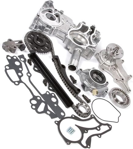 munirater Timing Chain Kit with Cover Oil Water Pump Replacement for 4Runner 2.4L L4 1985-1995 22R in Saudi Arabia