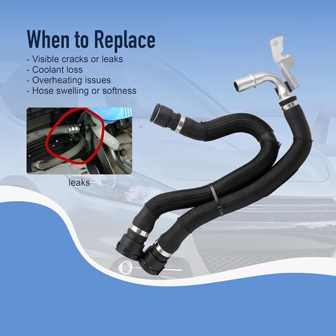 HVAC Heater Hose Kit Fit for Dodge Dart 4 Cyl 2.0L 2.4L 2013-2016, HVAC Heater Hose Air Conditioning Supply and Return Hose Replace 68197197AB 55111480AD 55111480AC 55111480AD 55111481AC 2 PCS in Saudi Arabia