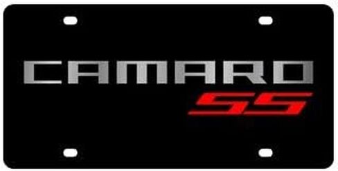 Eurosport Daytona- Compatible with -, Chevrolet Camaro SS (Red) License Plate in Saudi Arabia