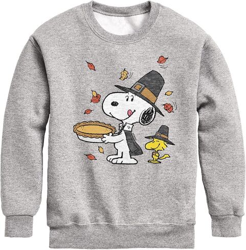 HYBRID APPAREL - Peanuts - Thanksgiving Scene - Toddler And Youth Crewneck Fleece Sweatshirt in Saudi Arabia