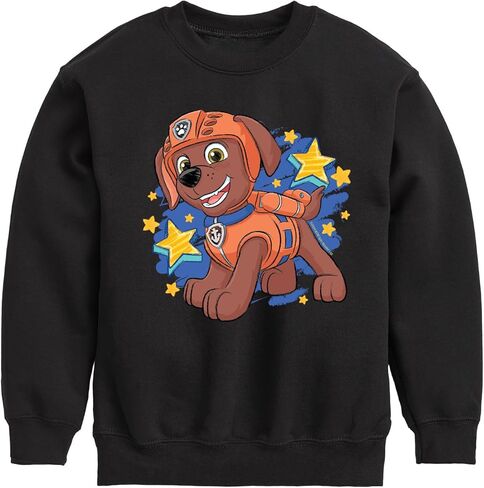 HYBRID APPAREL - Paw Patrol - Zuma Sketch - سترة صوفية ذات رقبة دائرية للأطفال الصغار والشباب in Saudi Arabia