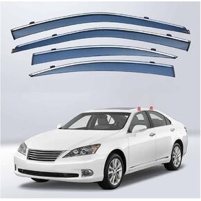 Car Windshield Rain Guards for Lexus ES XV40 2007-2011, Front Rear Window Wind Deflectors Visors Waterproof Deflector Windows Exterior Accessories in Kuwait