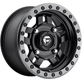 D557 Anza 14x7 4x156 +38 ملم حافة عجلة سوداء غير لامعة مقاس 14 بوصة D5571470A554 in Saudi Arabia