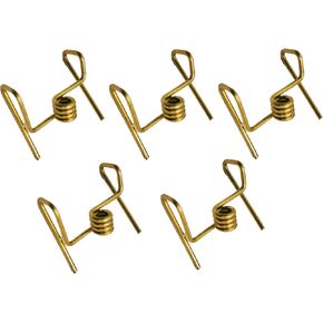 Samai Kadi Clips Pure Brass Wick Holder for Oil Lamps Vilakku Batti Cotton Wick Holder Deepak Deepam Temple Pooja Rituals Metal Spill-Proof (Set of 5, Square) in Saudi Arabia