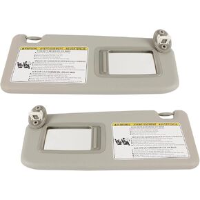 Left Driver Side Sun Visor Compatible with Toyota RAV4 2013 2014 2015 2016 2017 2018 Sunvisor Replace 74320-42595 (Gray) (A Pair) in Saudi Arabia