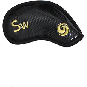 سكوت إدوارد 10 قطع/12 قطعة من أغطية رأس حديد الجولف الجلدية السميكة من البولي يوريثان الصناعي غطاء رأس جولف مع علامات أرقام مطرزة تناسب معظم الأندية in Kuwait