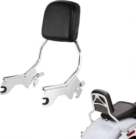 XMT-MOTO Sissy Bar Backrest Fit for Harley Davidson Softail FLDE FLHC FLHCS FLSL and FXBB models 2018-later Chrome in Saudi Arabia