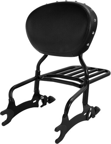 XMT-MOTO Passenger Sissy Bar Pad Luggage Rack Fit for Indian Chieftain Chief Vintage Black Sissy bar+Black Pad in Saudi Arabia