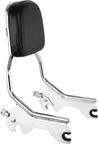 XMT-MOTO Sissy Bar Backrest Fit for Harley Davidson Softail FLDE FLHC FLHCS FLSL and FXBB models 2018-later Chrome in Saudi Arabia