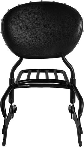 XMT-MOTO Passenger Sissy Bar Pad Luggage Rack Fit for Indian Chieftain Chief Vintage Black Sissy bar+Black Pad in Saudi Arabia