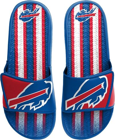 FOCO Baltimore Ravens NFL Mens Team Stripe Gel Slide - L in Saudi Arabia