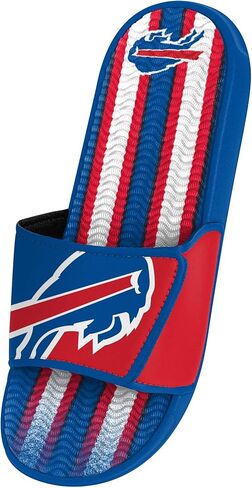 FOCO Baltimore Ravens NFL Mens Team Stripe Gel Slide - L in Saudi Arabia