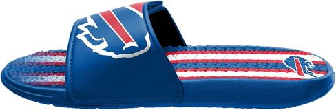 FOCO Baltimore Ravens NFL Mens Team Stripe Gel Slide - L in Saudi Arabia