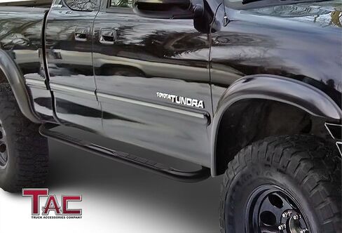 TAC Side Steps fit 2000-2006 Toyota Tundra Access Cab 3" Black Side Bars Nerf Bars Step Rails Running Boards Off Road Automotive Exterior Accessories (2 Pieces Running Boards) in Saudi Arabia