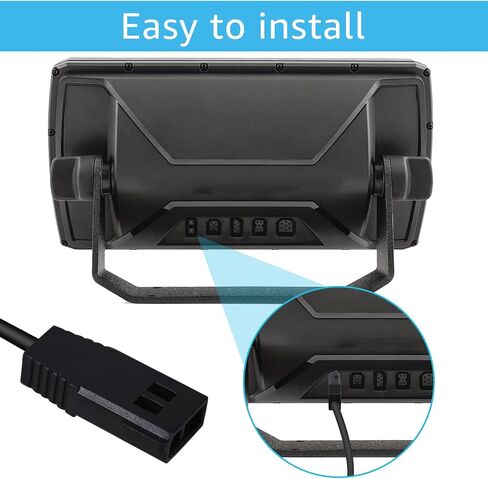 Sigely Power Cord Replacement for Humminbird 12V DC Power Cord Humminbird Helix 5 Fish Finders Charger, Compatible with Humminbird PC All Helix 5/7/8/9/10/12/15, All ICE Helix, All ICE Flasher Models in Kuwait