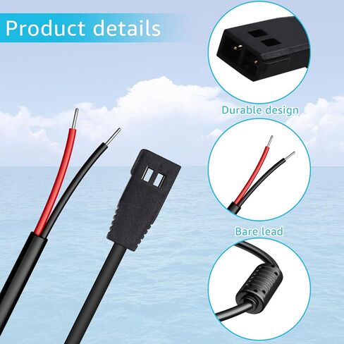 Sigely Power Cord Replacement for Humminbird 12V DC Power Cord Humminbird Helix 5 Fish Finders Charger, Compatible with Humminbird PC All Helix 5/7/8/9/10/12/15, All ICE Helix, All ICE Flasher Models in Kuwait